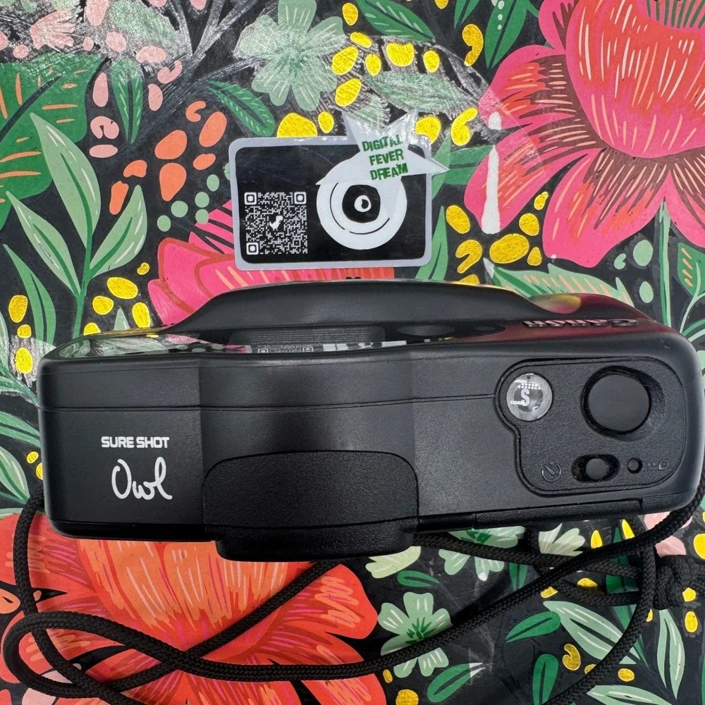 Canon Sure Shot Owl 35mm Film Camera Marlboro Edition AF 35mm 1:4.5 Case Strap